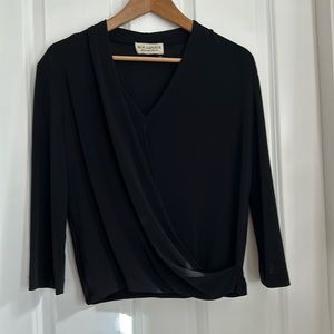 Black blouse - garter bottom